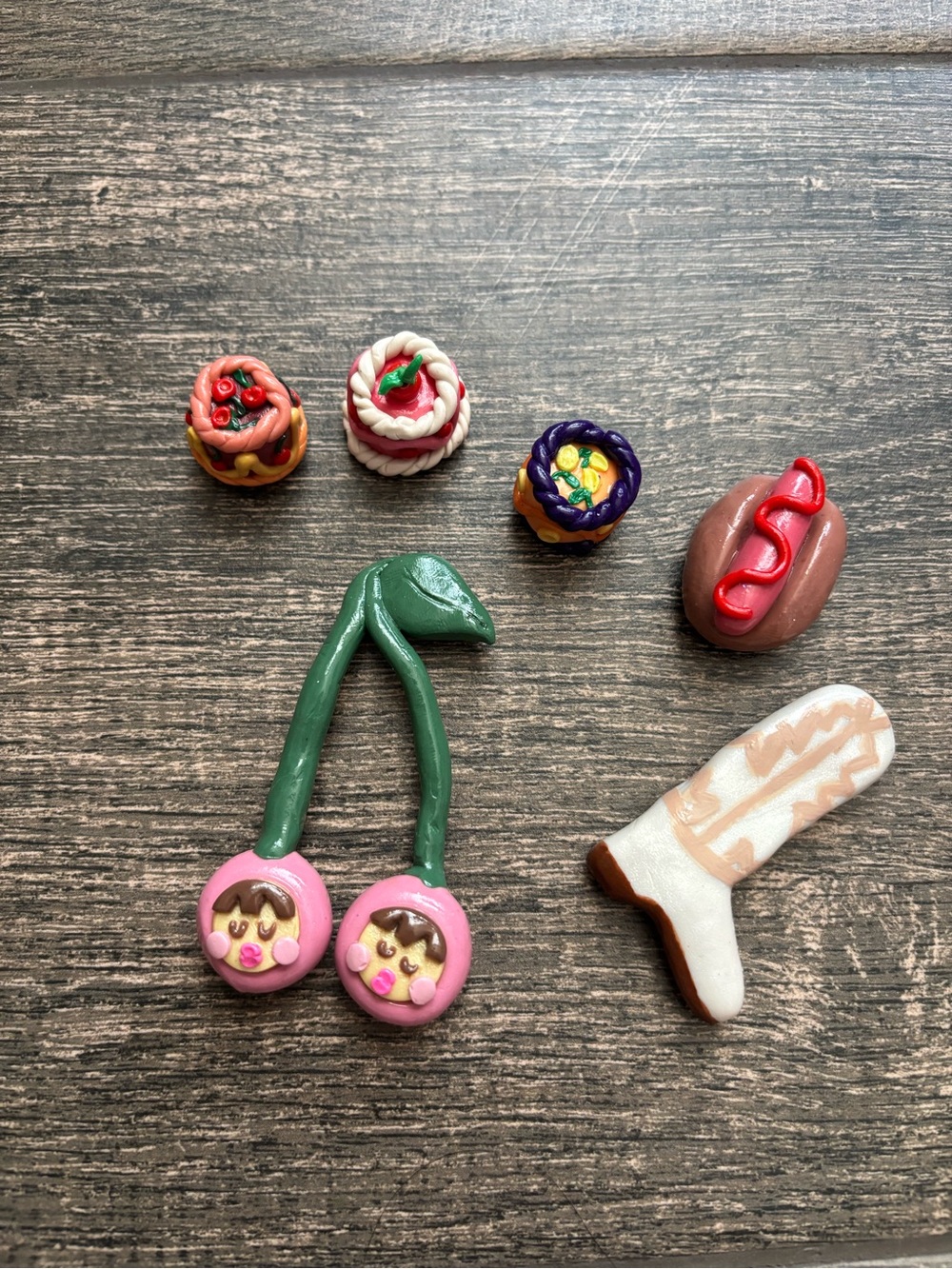 Clay magnets handmade